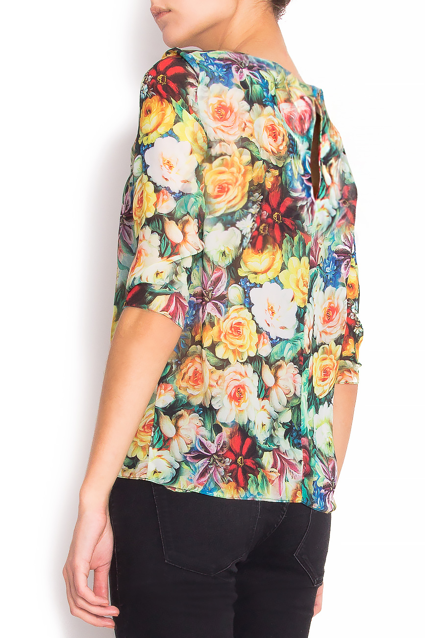 Floral-print silk shirt Arina Varga image 2