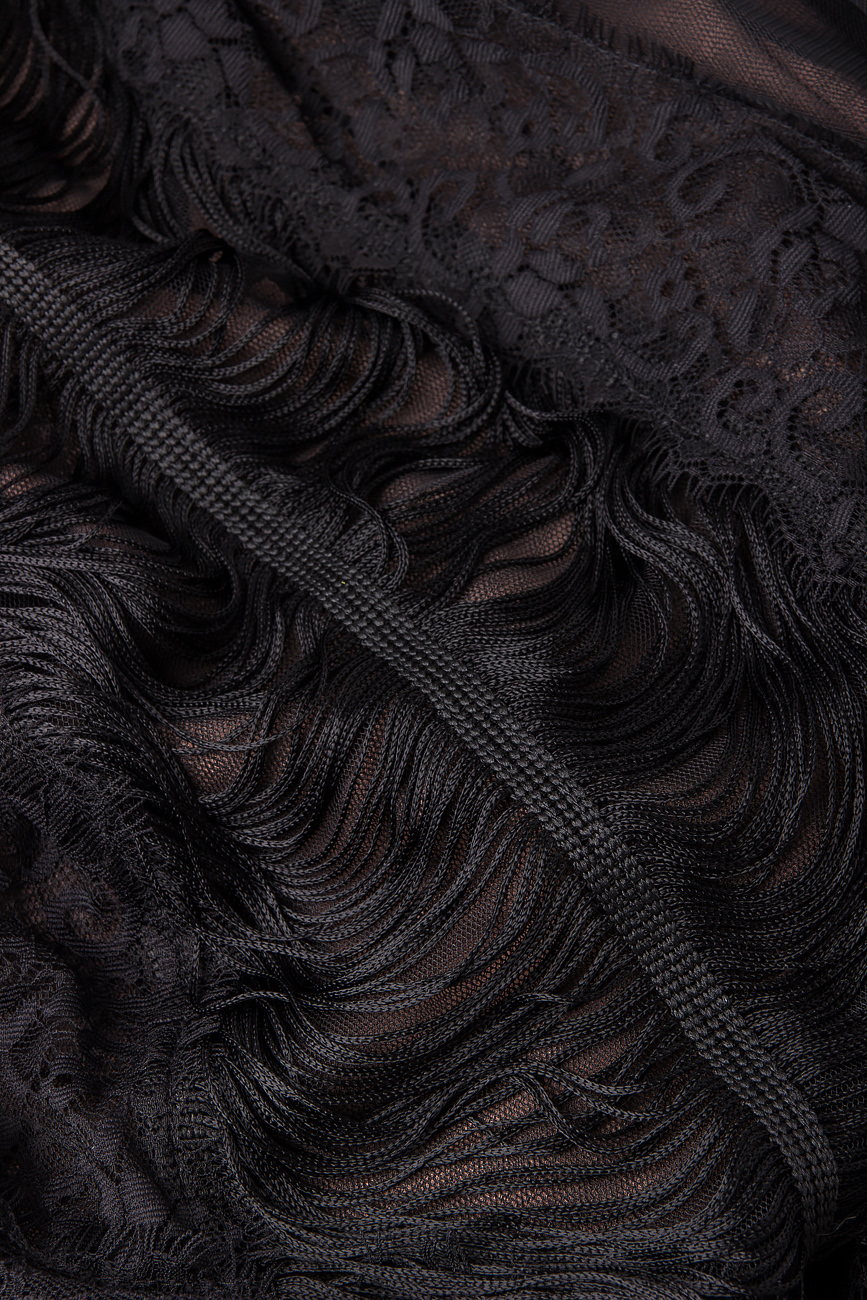 Robe longue du soir en tulle orné de dentelle BRIA Design image 3