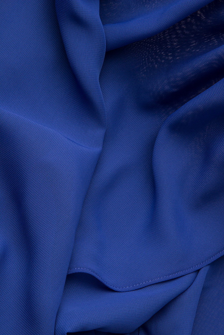 Chemise en georgette bleue-cobalt Arina Varga image 3