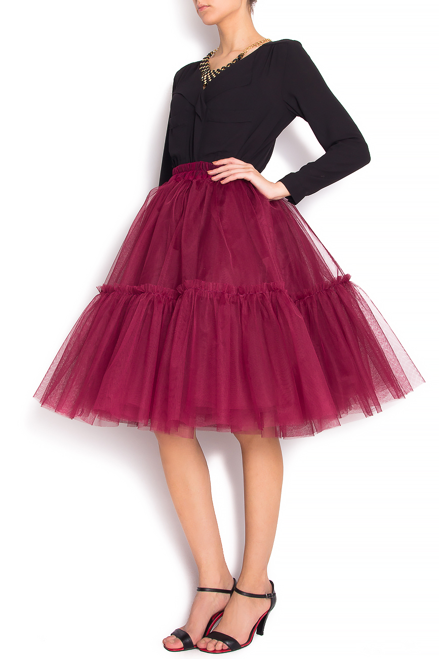 Tulle skirt with hand-sewn applications Arina Varga image 1