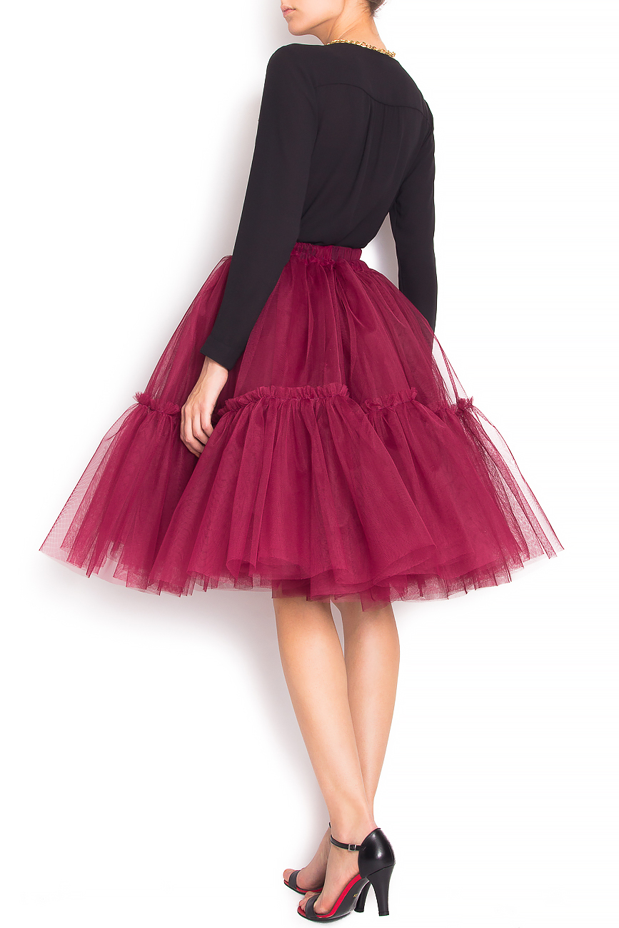 Tulle skirt with hand-sewn applications Arina Varga image 2