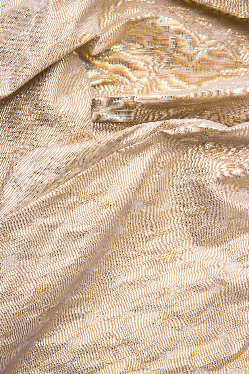 Metallic ramie-blend tapered pants Mihaela Cirlugea  image 3
