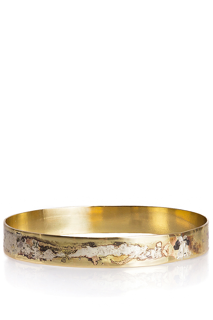Sterling silver and copper cuff bracelet Eneada image 0