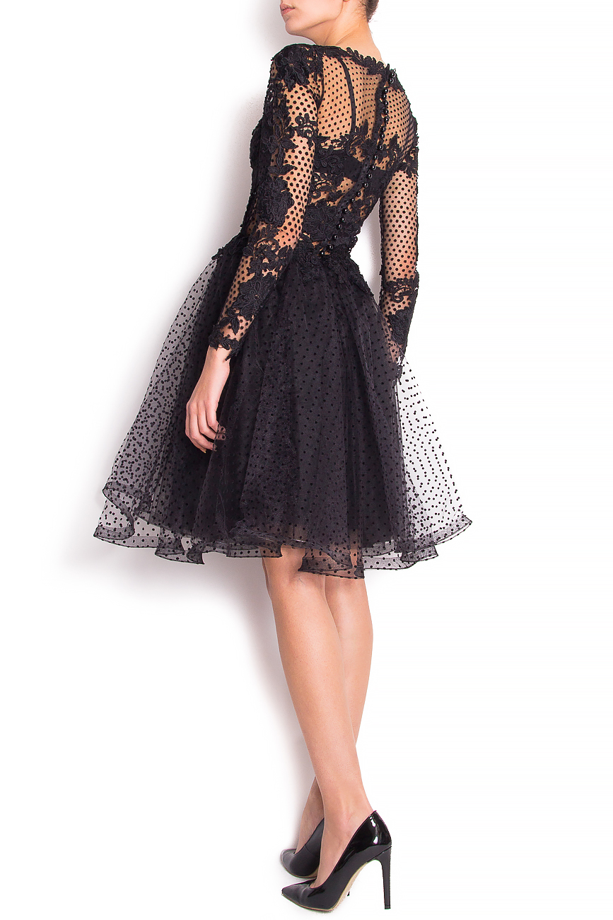 Embroidered lace and tulle mini dress Alexandra Indries image 2