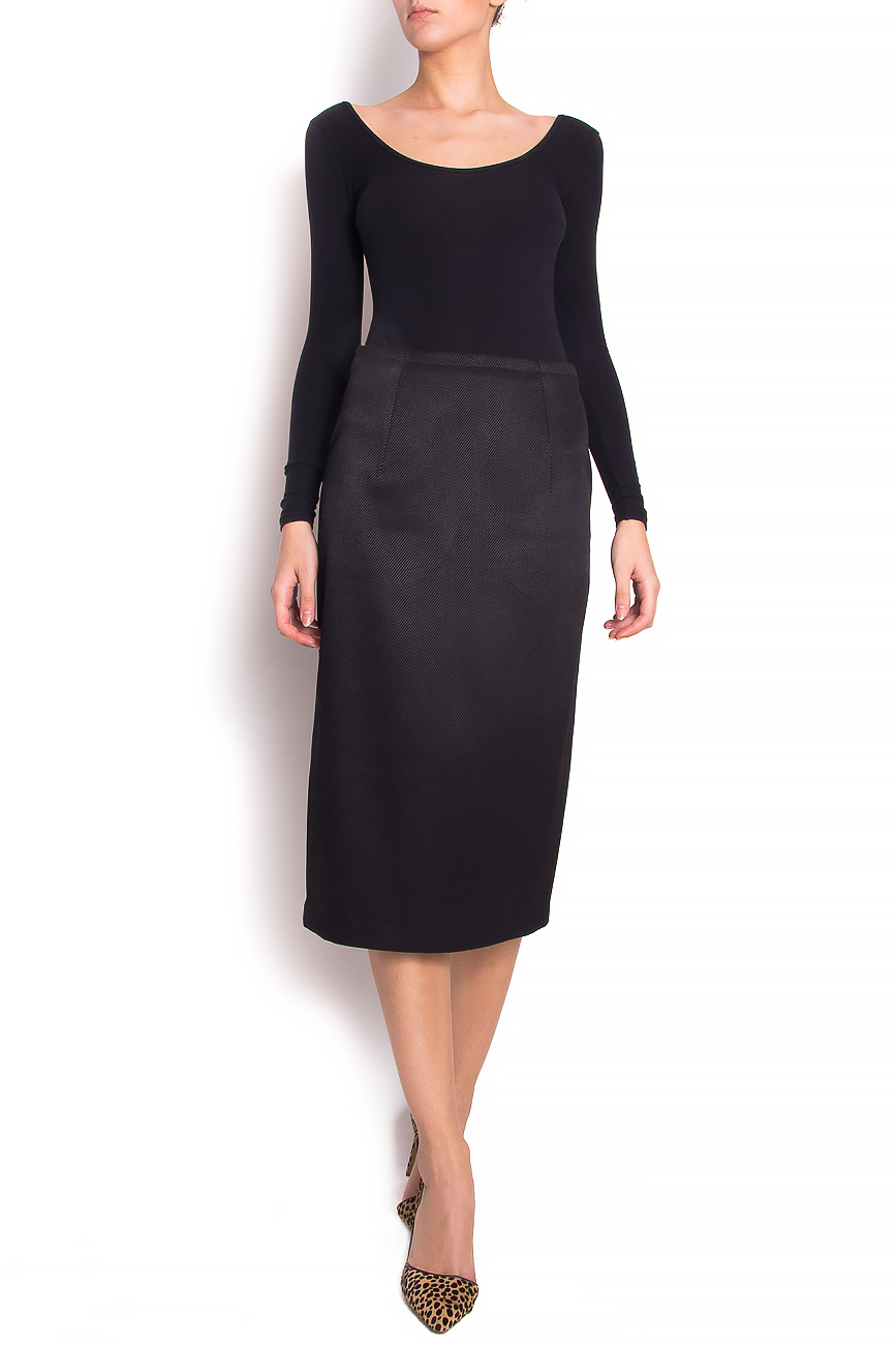 Stretch-wool pencil skirt Laura Firefly image 0