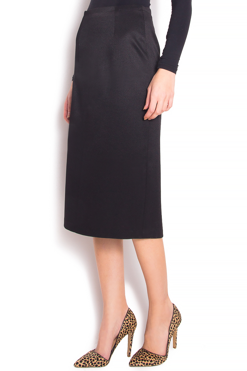 Stretch-wool pencil skirt Laura Firefly image 1