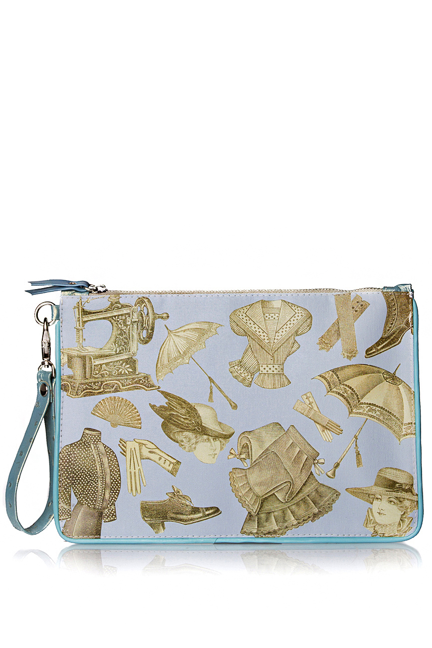 Printed leather pouch Oana Lazar (3127 Bags) image 0