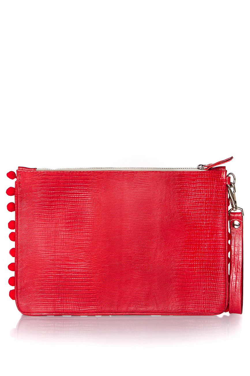Printed leather clutch Oana Lazar (3127 Bags) image 2