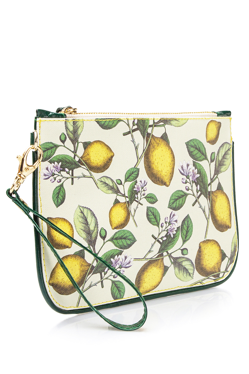 Lemon-print leather pouch Oana Lazar (3127 Bags) image 1