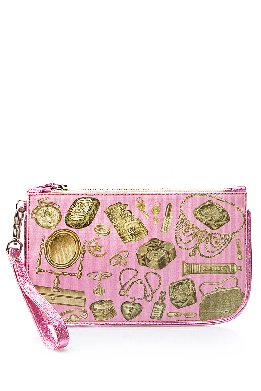 Printed suede pouch Oana Lazar (3127 Bags) image 0