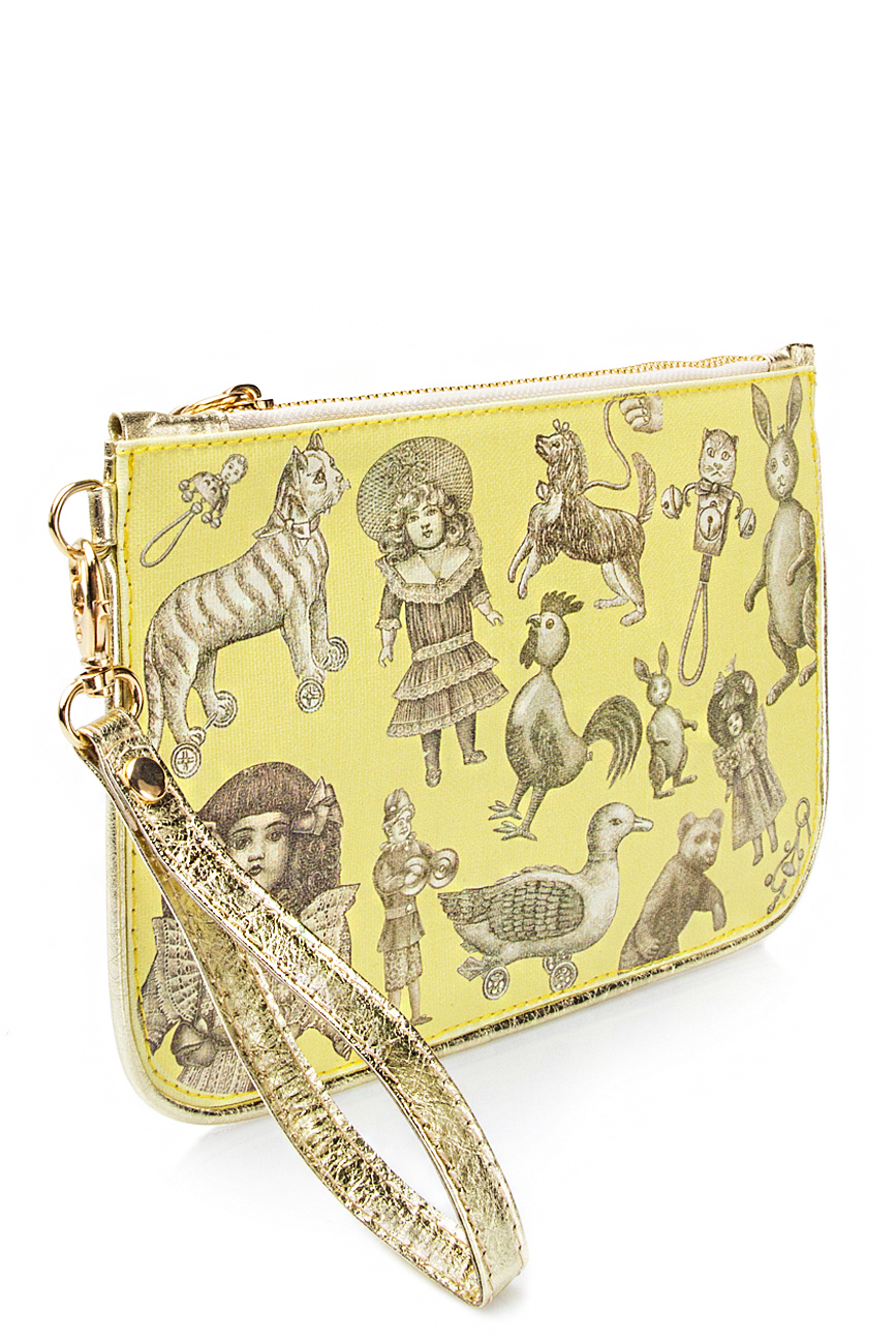 Printed leather pouch Oana Lazar (3127 Bags) image 1