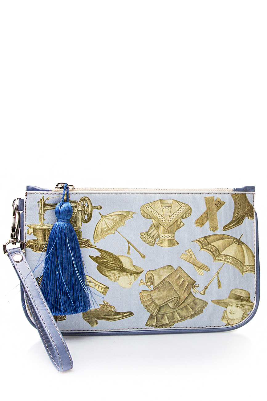Printed leather pouch Oana Lazar (3127 Bags) image 0