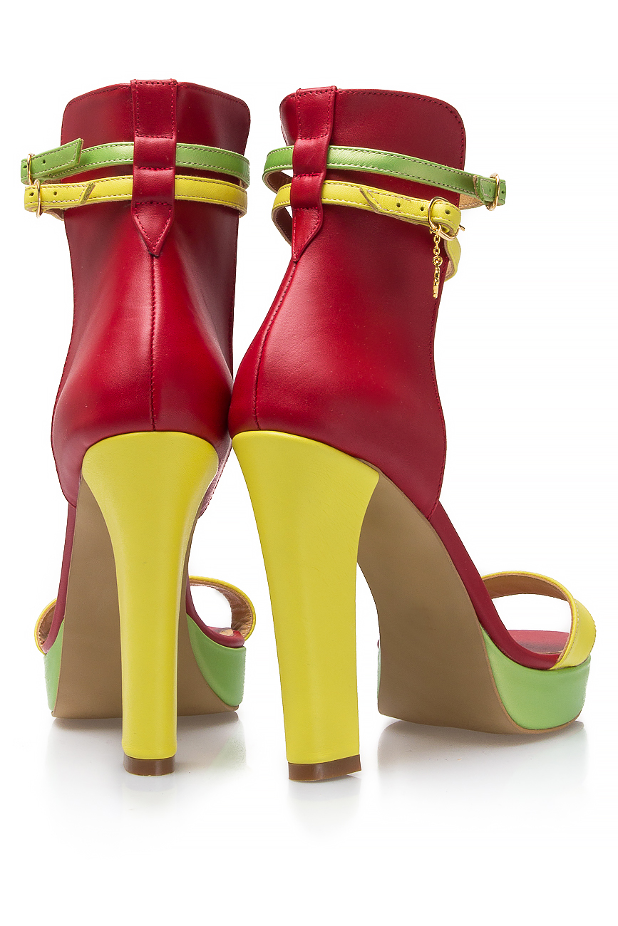 Multicolor leather platform sandals Hannami image 2