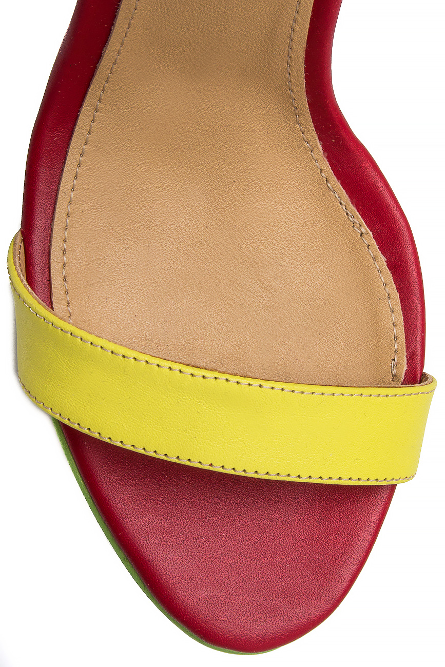 Multicolor leather platform sandals Hannami image 3