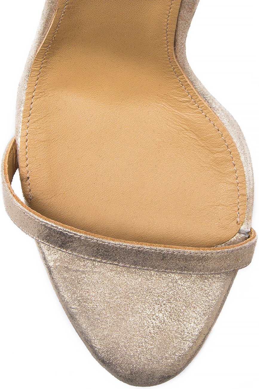 Sandale din piele cu bareta oblica Hannami imagine 3