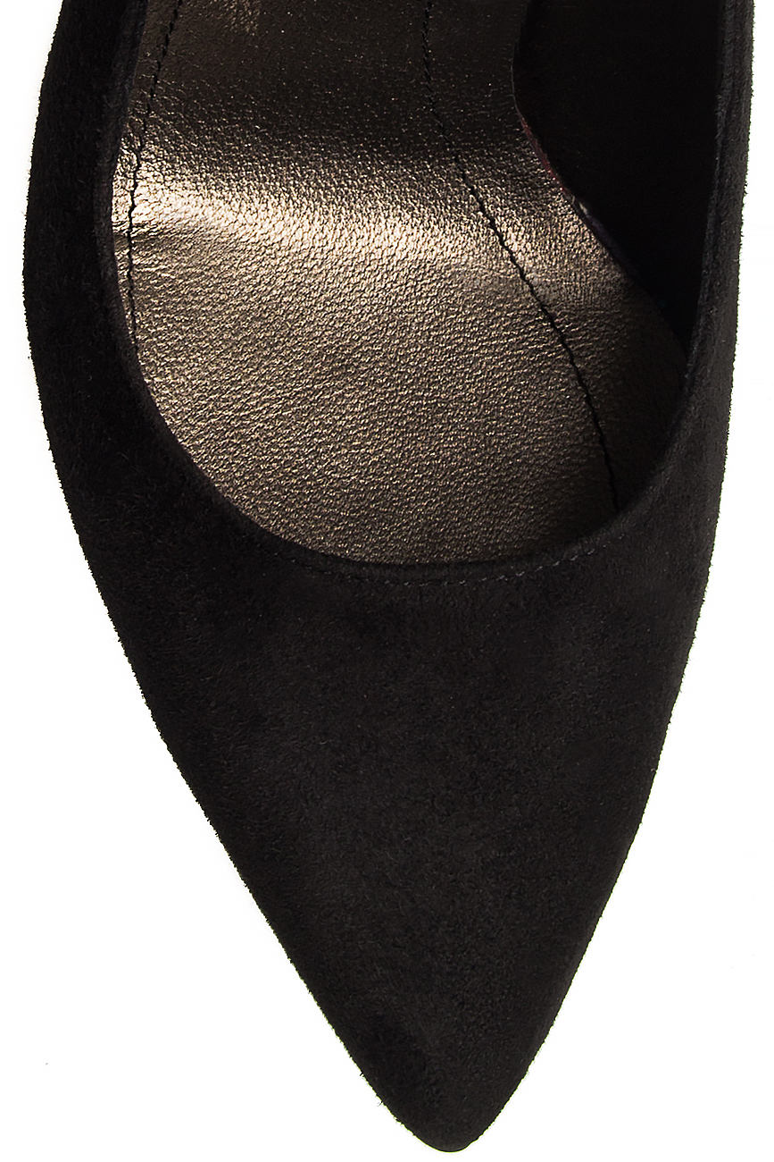 Pantofi din piele intoarsa cu barete peste glezne Ana Kaloni imagine 3