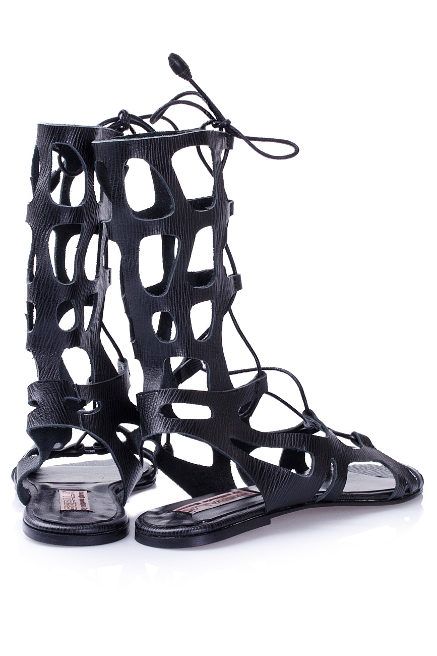 Lace-up leather gladiator sandals Mihaela Glavan  image 2