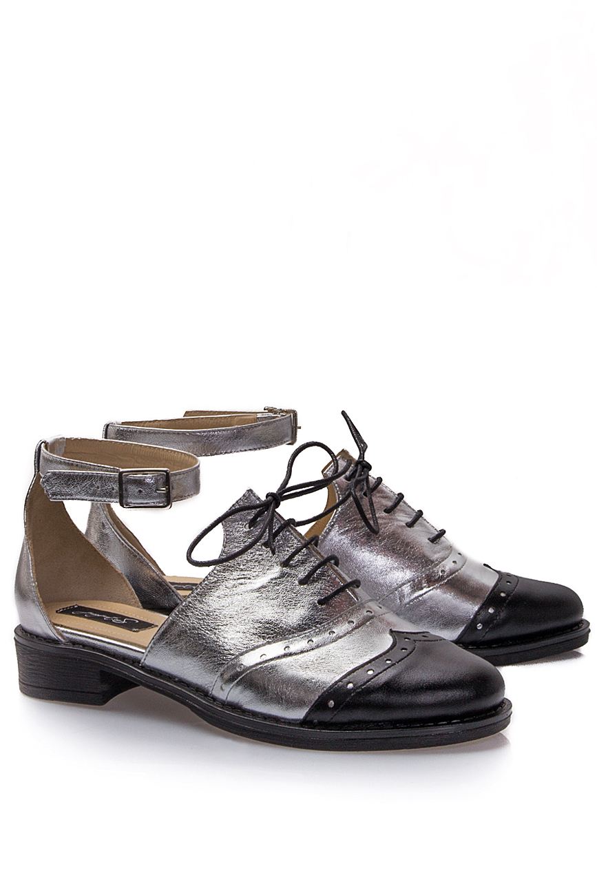 Two-tone leather brogues PassepartouS image 1