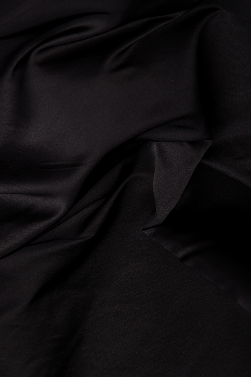 Haut raccourci en taffetas noir Cloche image 3