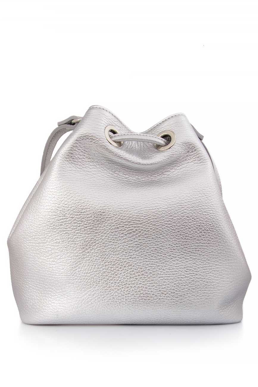 Metallic leather bucket bag Sophie Handbags by Andra Paduraru image 2