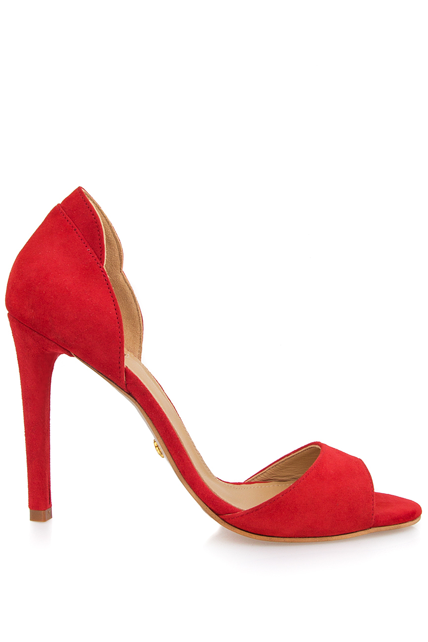 Sandales rouges en daim Hannami image 0