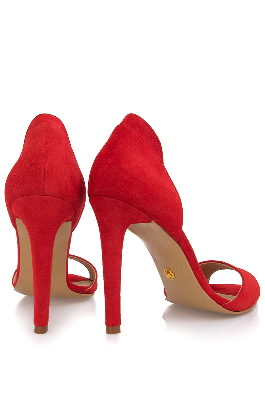 Sandales rouges en daim Hannami image 2