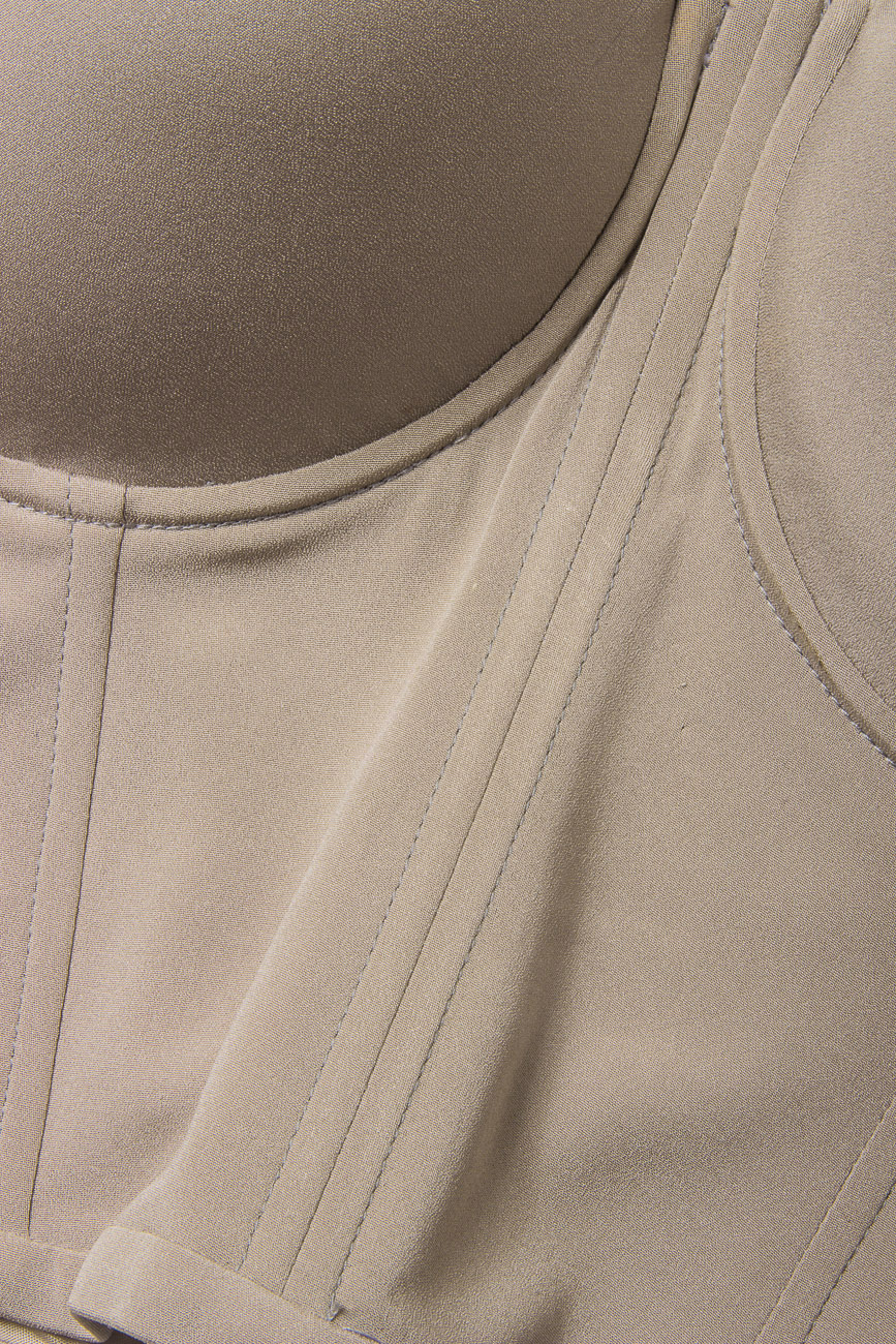 Corset din matase cu fermoar Kiki Dumitrescu imagine 3