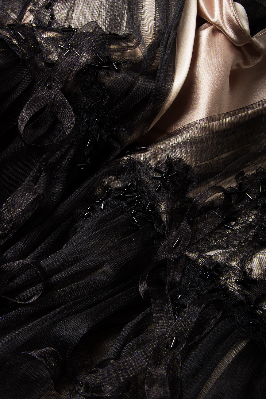Robe asymétrique en tulle et taffetas Mirela Diaconu  image 4
