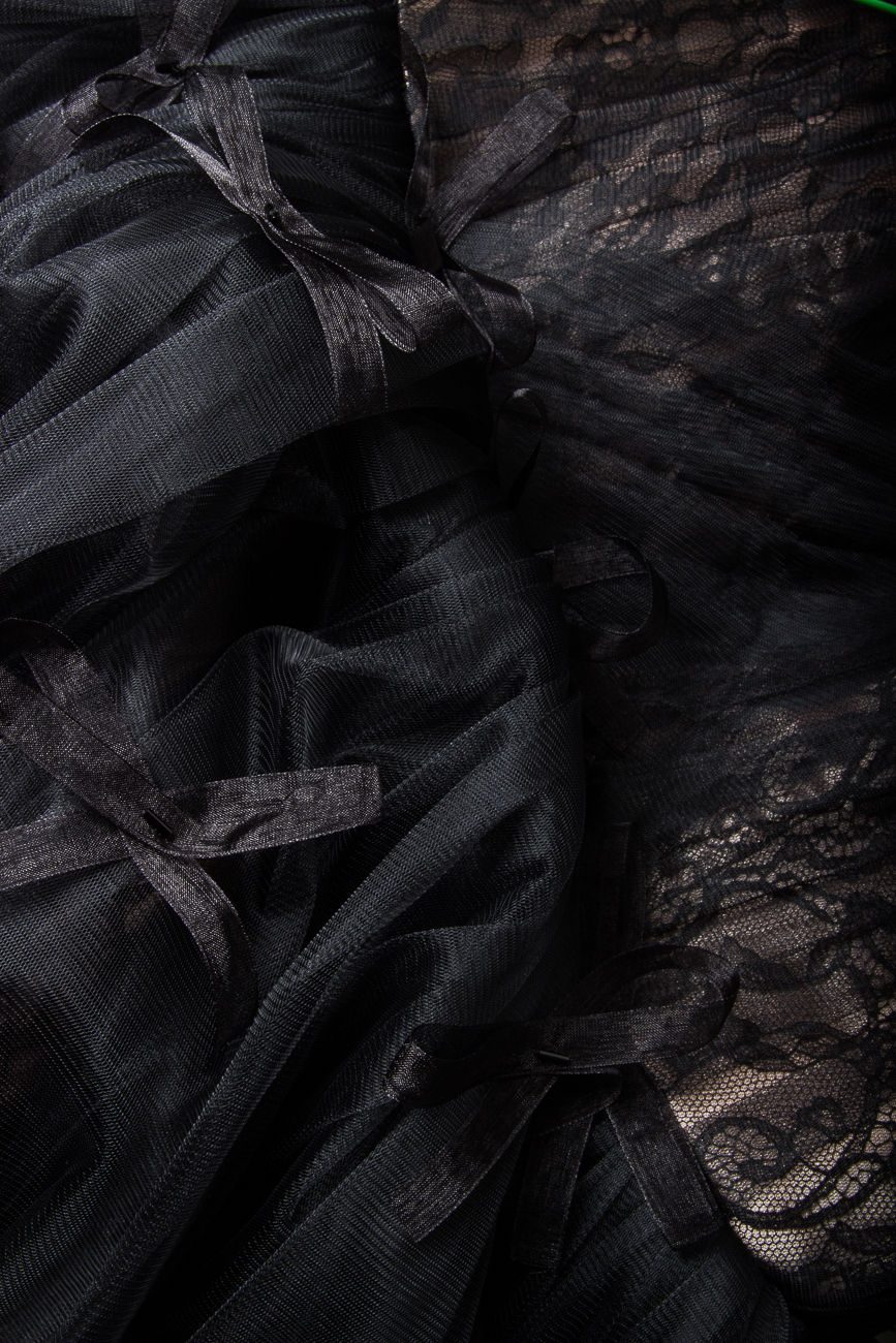 Robe longue en tulle et dentelle Mirela Diaconu  image 4