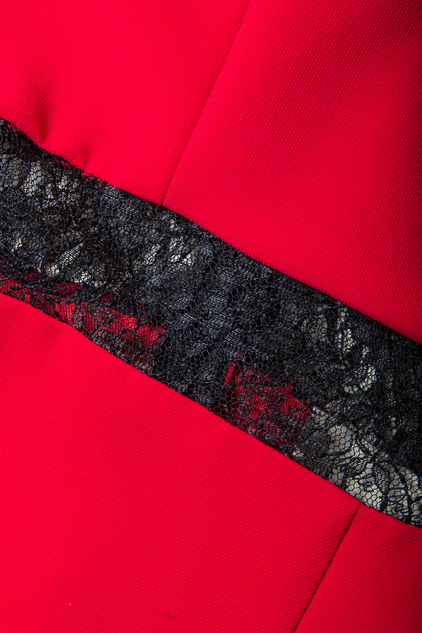Paneled lace and crepe dress Mirela Diaconu  image 3