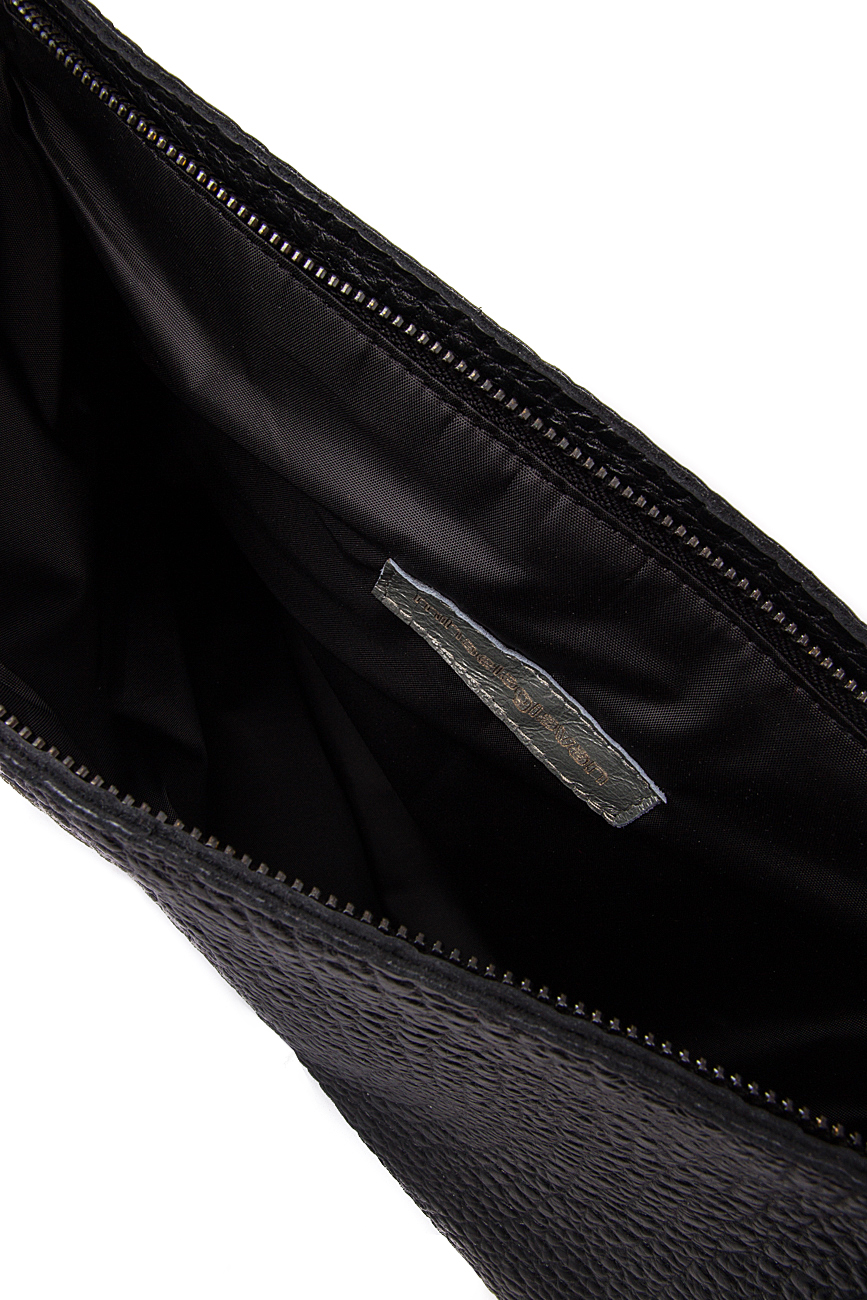 Textured-leather tassel clutch Mihaela Glavan  image 4