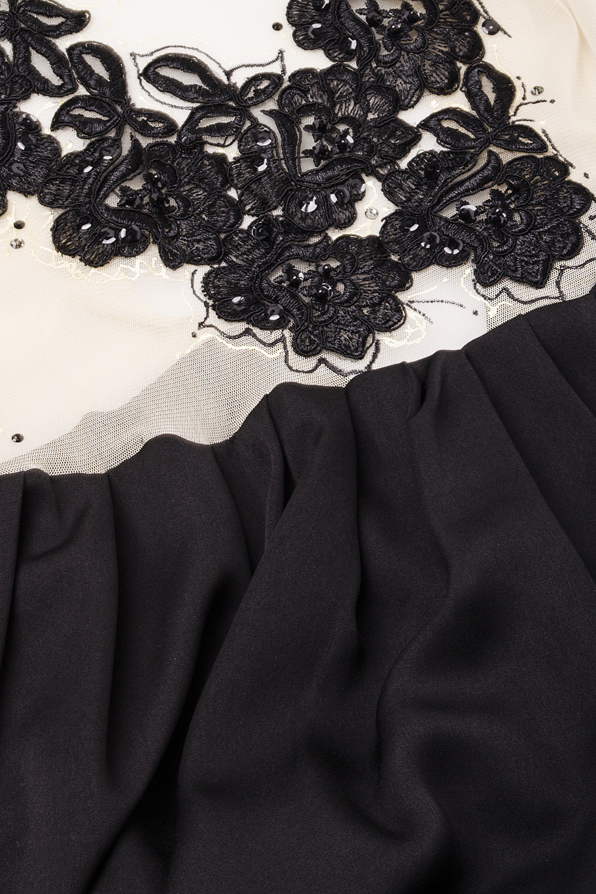 Robe mi-longue à appliqués en dentelle et perles B.A.D. Style by Adriana Barar image 3