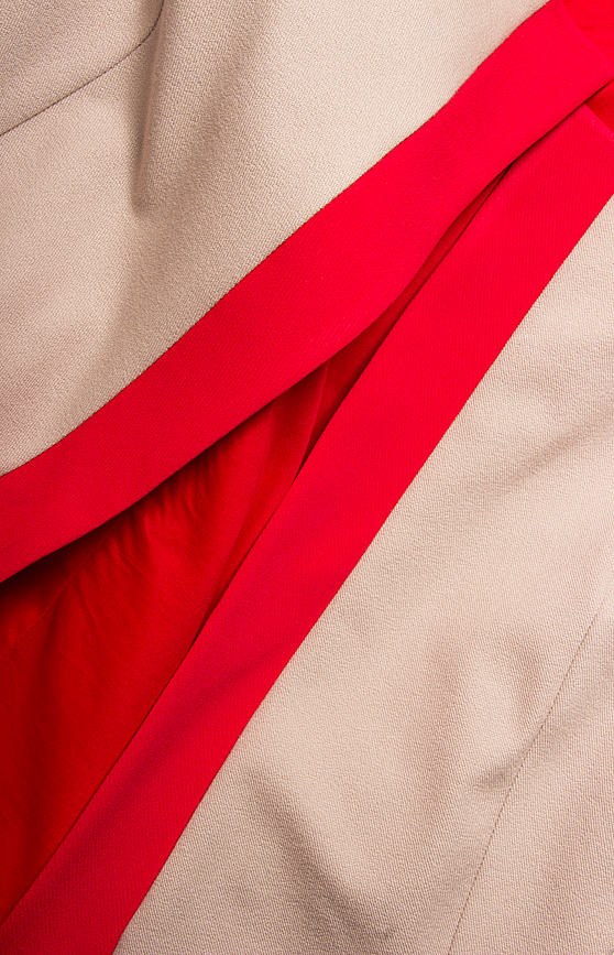 Veste en coton stretch à finitions rouges Izabela Mandoiu image 3