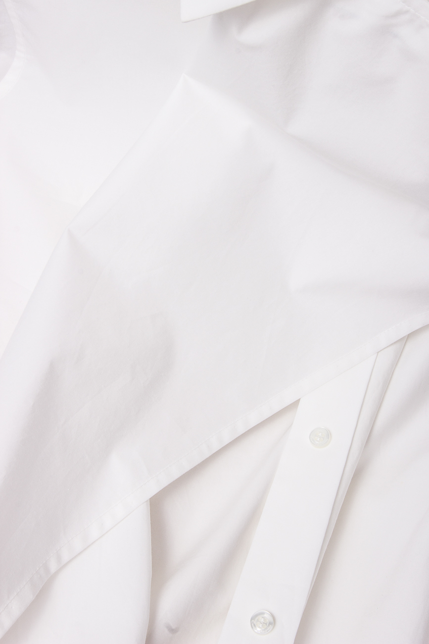 Asymmetric cotton-poplin shirt Carmina Cimpoeru image 3