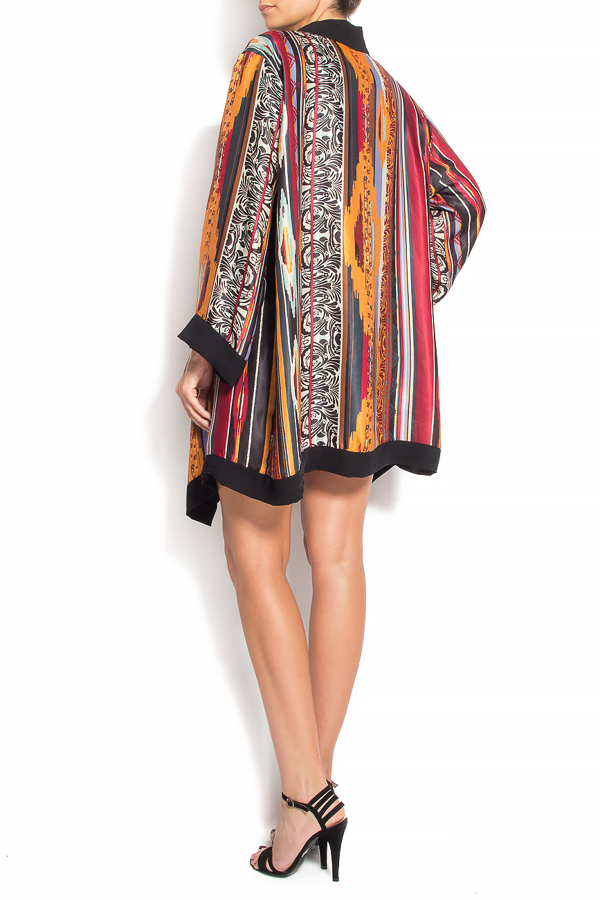 Kimono en soie à imprimé multicolore Smaranda Almasan image 2