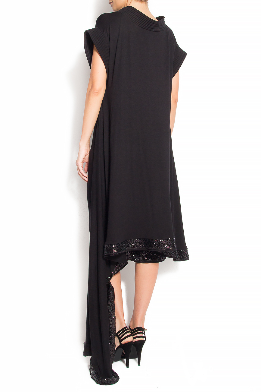 Sari-robe noire en viscose Edita Lupea image 3