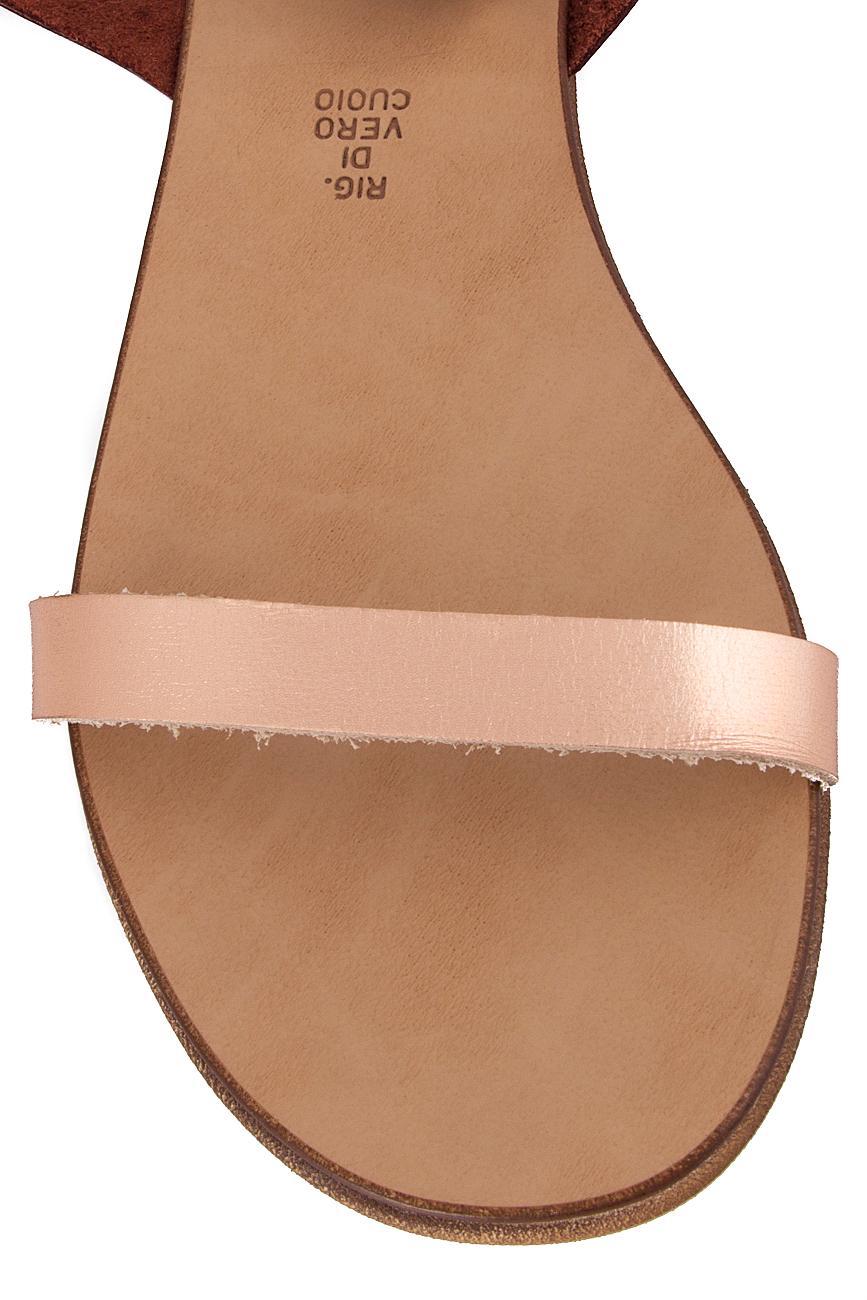 Two-tone leather sandals Mihaela Gheorghe image 3