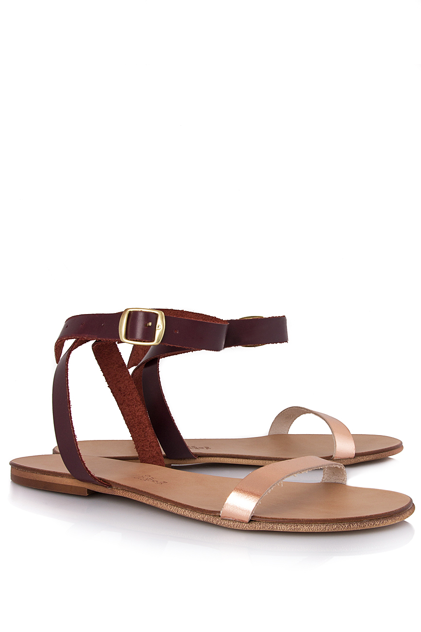 Two-tone leather sandals Mihaela Gheorghe image 1