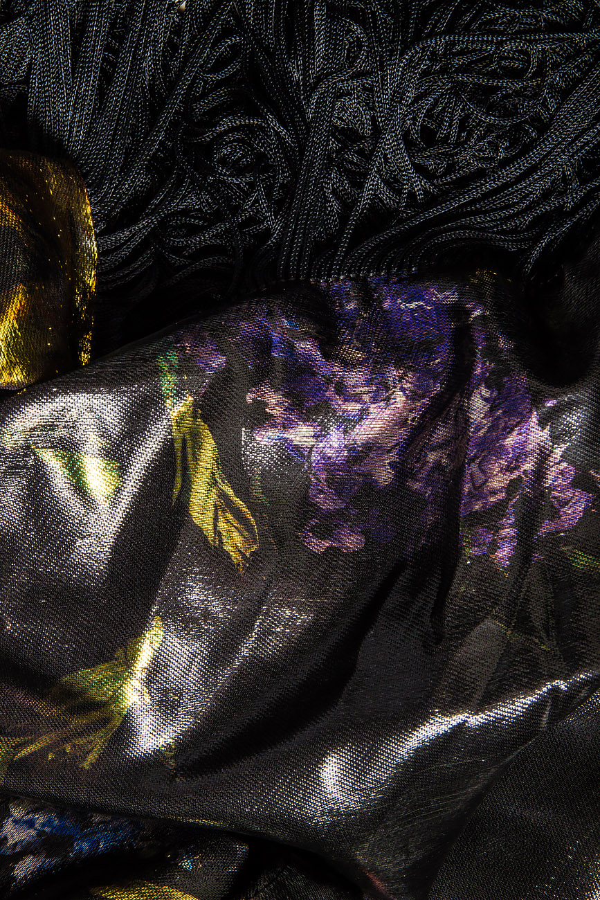 Robe longue en soie à franges Andrei Spiridon image 3