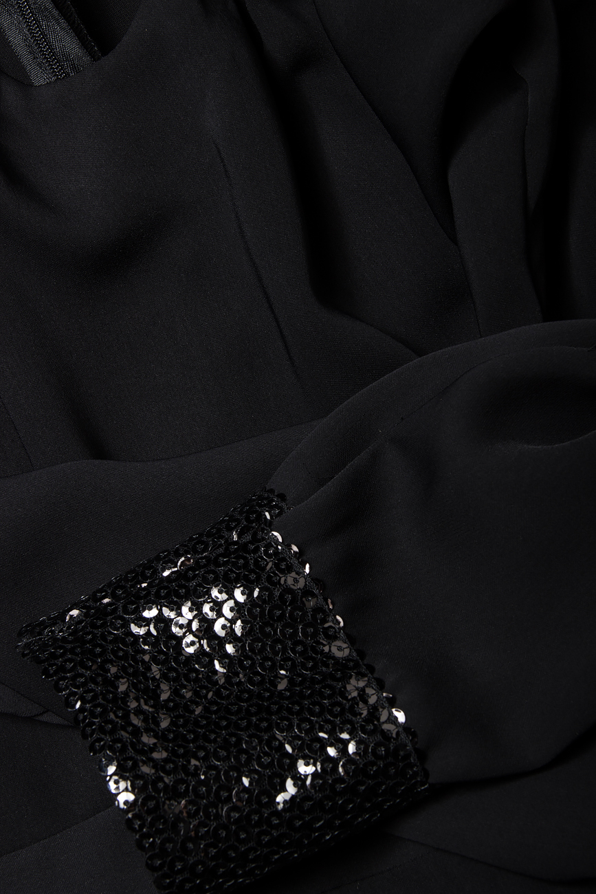 Combi-pantalon noire ornée de sequins Anca si Silvia Negulescu image 3