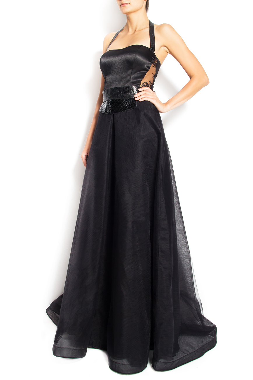 Maxi dress with leather belt Anca si Silvia Negulescu image 1