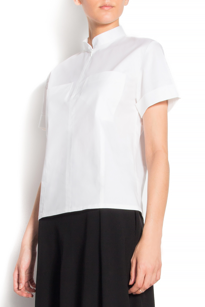 Vanishing pockets white cotton shirt  Undress image 1