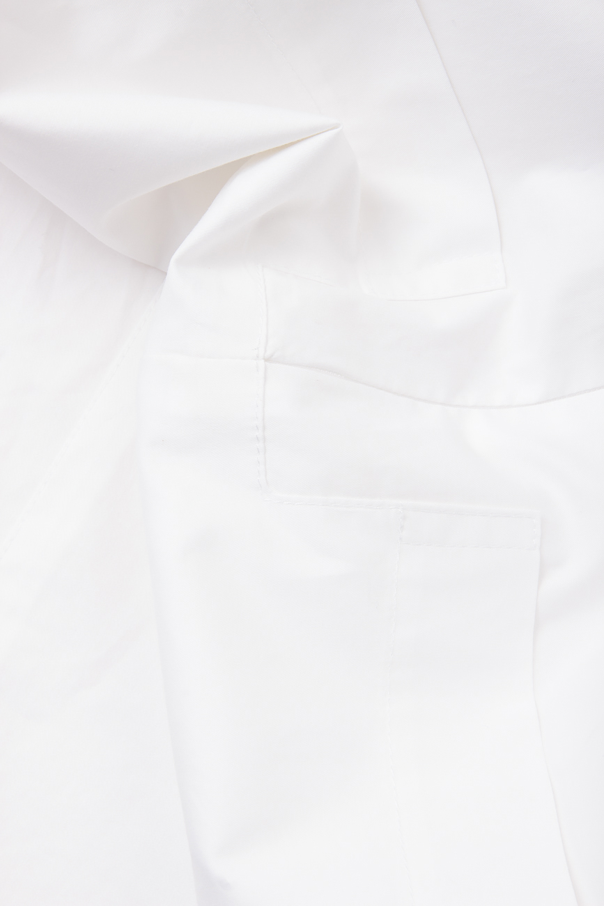 Vanishing pockets white cotton shirt  Undress image 3