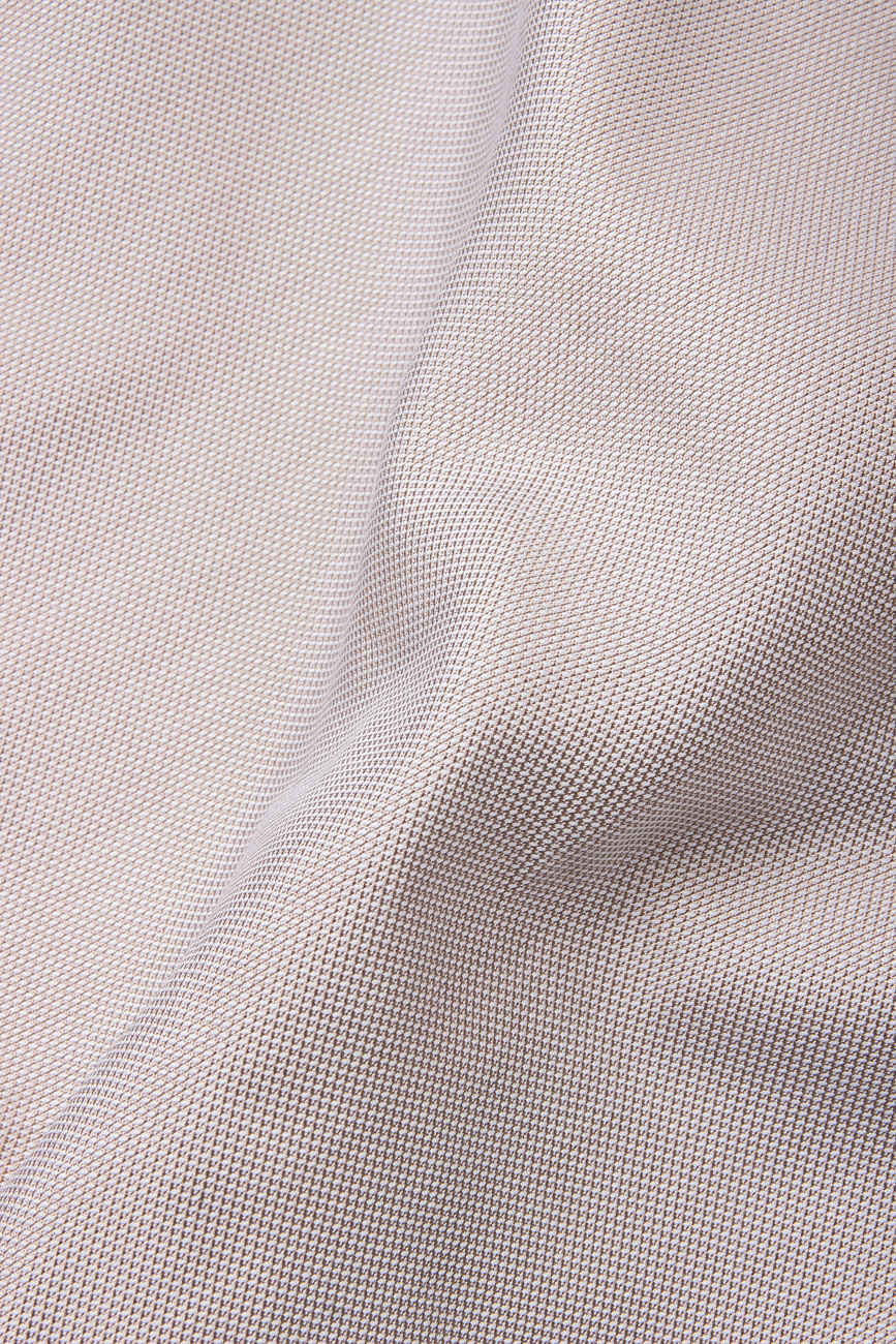 Cotton and silk v-neck dress  Undress image 3