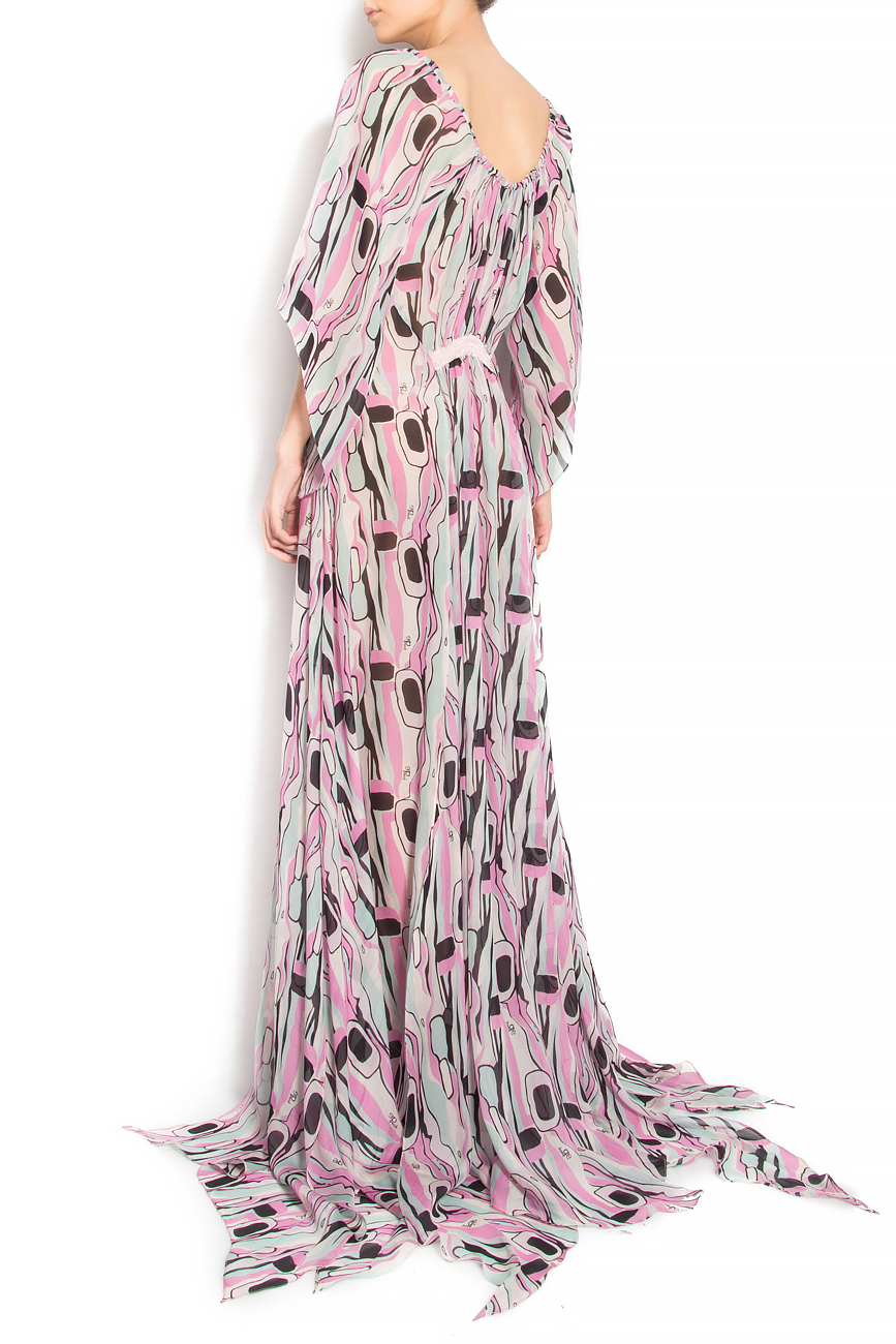 Printed silk gown Elena Perseil image 2