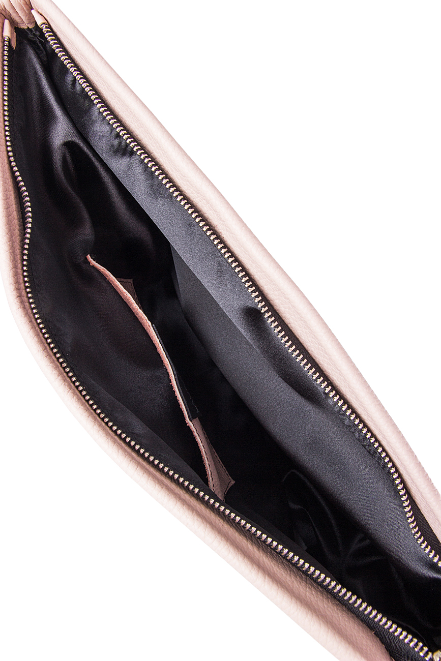 Leather clutch with decorative tassel Laura Olaru image 3
