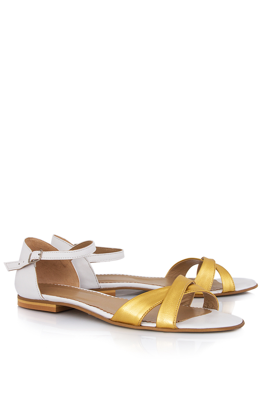 Two-tone leather sandals PassepartouS image 1