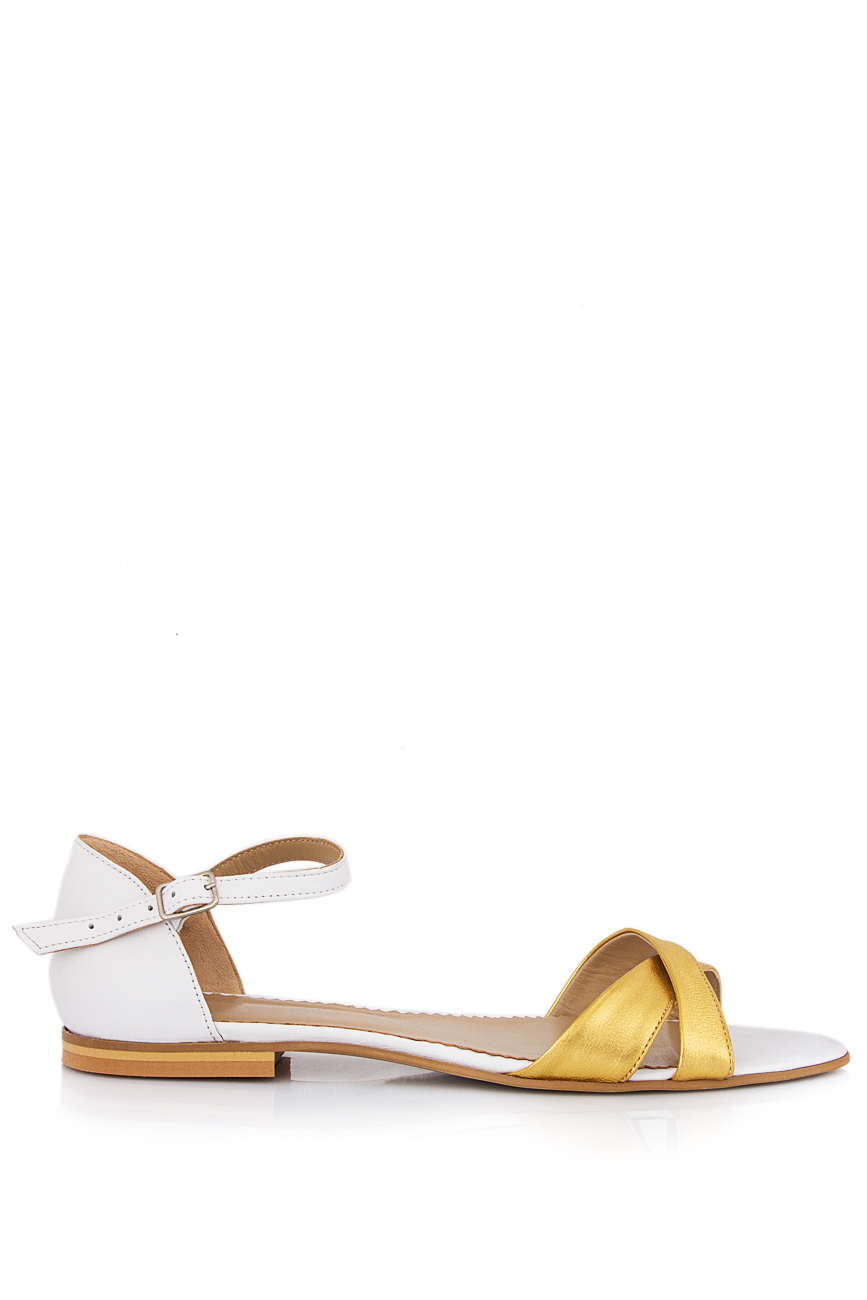 Two-tone leather sandals PassepartouS image 0