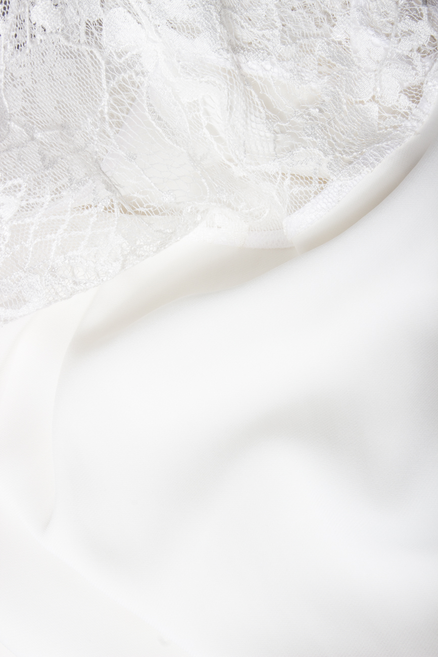 Lace-paneled silk midi dress Anamaria Pop image 3