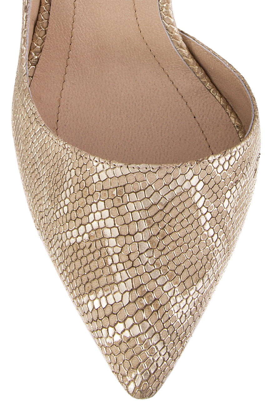 Pantofi din piele naturala texturata Ana Kaloni imagine 3